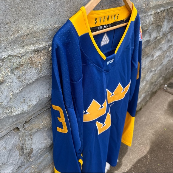 Adidas Henrik Lundqvist Sweden 2016 World Cup Of Hockey Jersey Olympics Hockey - Picture 5 of 8